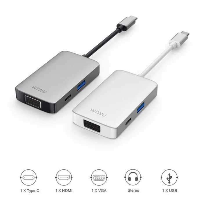 Wiwu Alpha 513HVP Type-C VGA Adaptörü