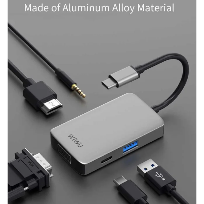 Wiwu Alpha 513HVP Type-C VGA Adaptörü