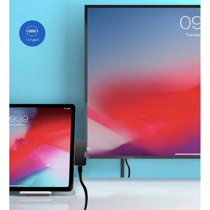 Wiwu Alpha T5 Pro 4 in 1 Type-C Hub