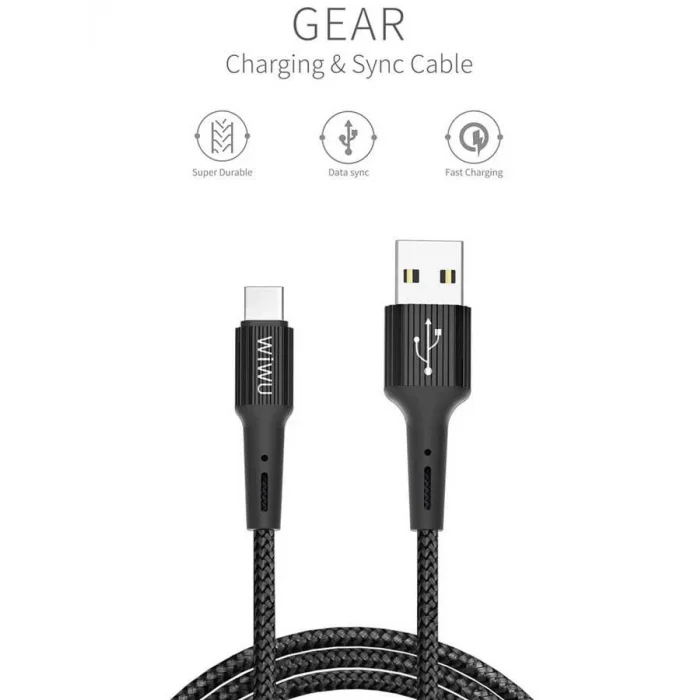 Wiwu G20 Gear Charging Type-C Kablo