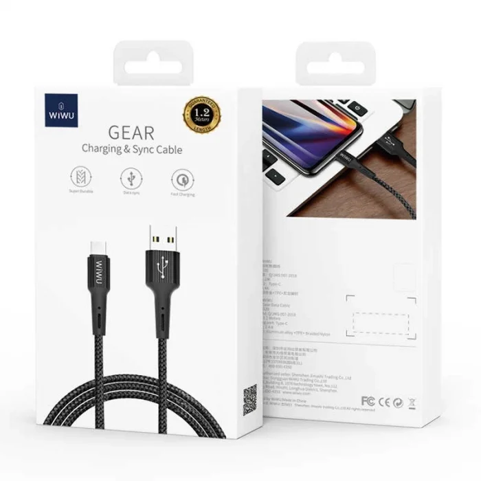 Wiwu G20 Gear Charging Type-C Kablo