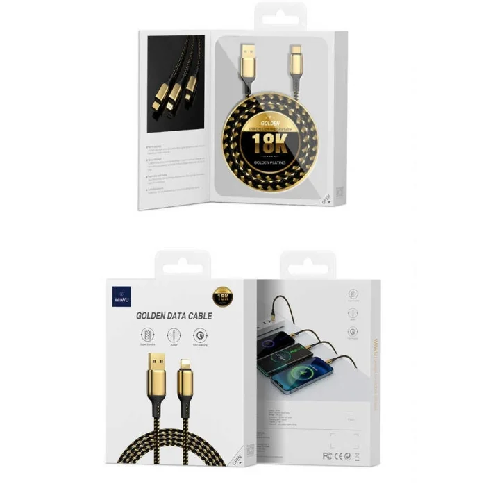 Wiwu Golden Series GD-101 Type-C Data Kablo 2M