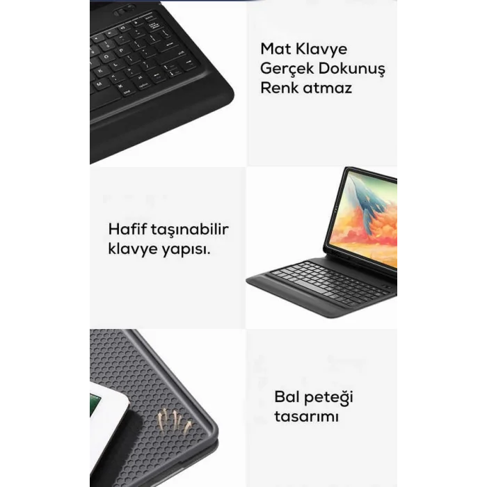 Wiwu Keyboard Folio Kablosuz Klavyeli Kılıf