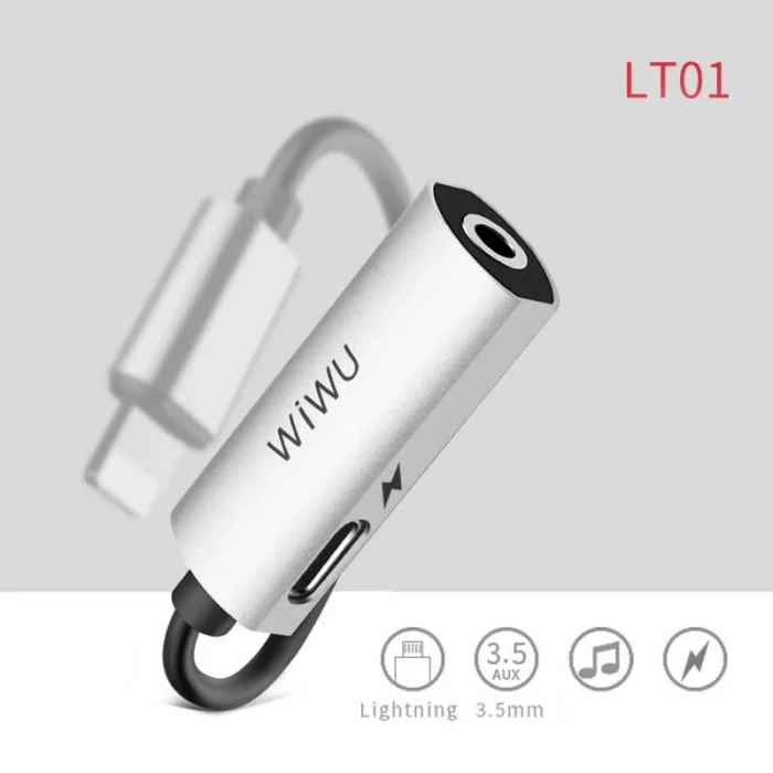 Wiwu LT01 Lightning Şarj ve Ses Adaptörü