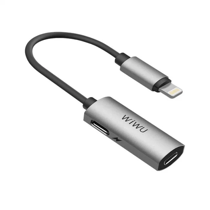 Wiwu LT02 Plus Lightning Şarj ve Ses Adaptörü