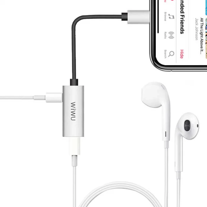 Wiwu LT02 Plus Lightning Şarj ve Ses Adaptörü