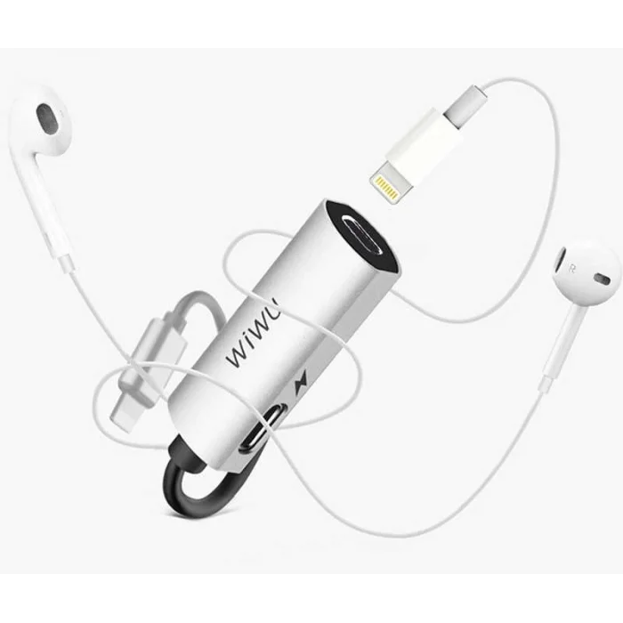 Wiwu LT02 Plus Lightning Şarj ve Ses Adaptörü