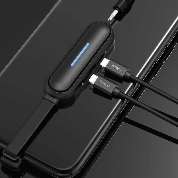 Wiwu LT06 Lightning Şarj ve Ses Adaptörü