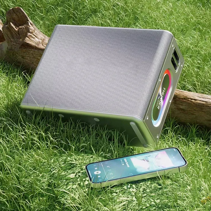 Wiwu P19 Thunder Bluetooth Speaker Hoparlör ve Karaoke Bluetooth Çift Mikrofon
