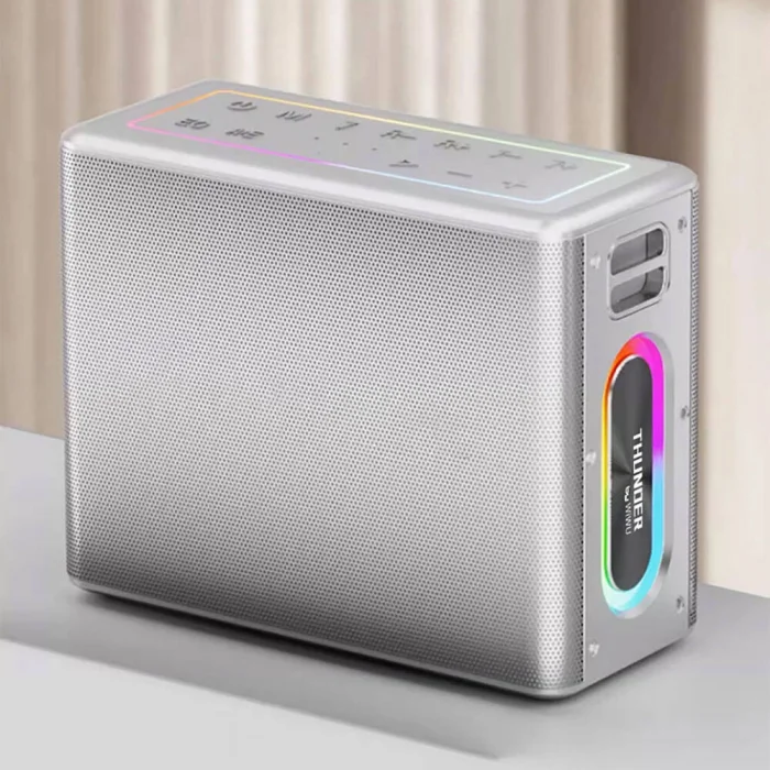 Wiwu P19 Thunder Bluetooth Speaker Hoparlör ve Karaoke Bluetooth Çift Mikrofon