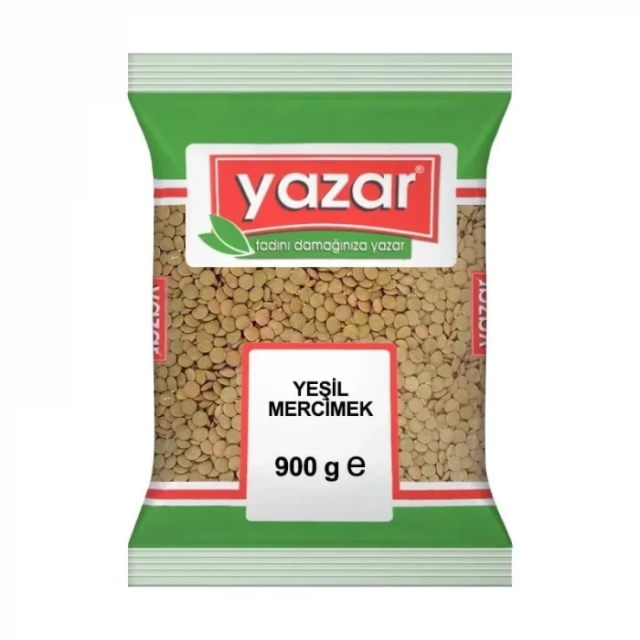 Yazar Mercimek Yeşil 900 Gram