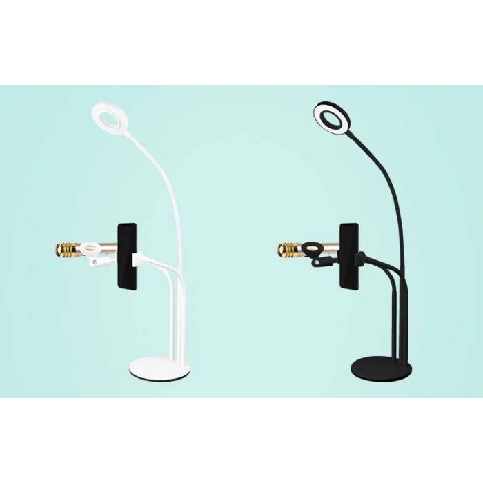 Zore 3 in 1 Işıklı Telefon Tutucu Ring Light