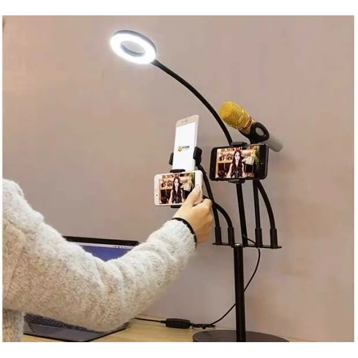 Zore 5 in 1 Işıklı Telefon Tutucu Ring Light