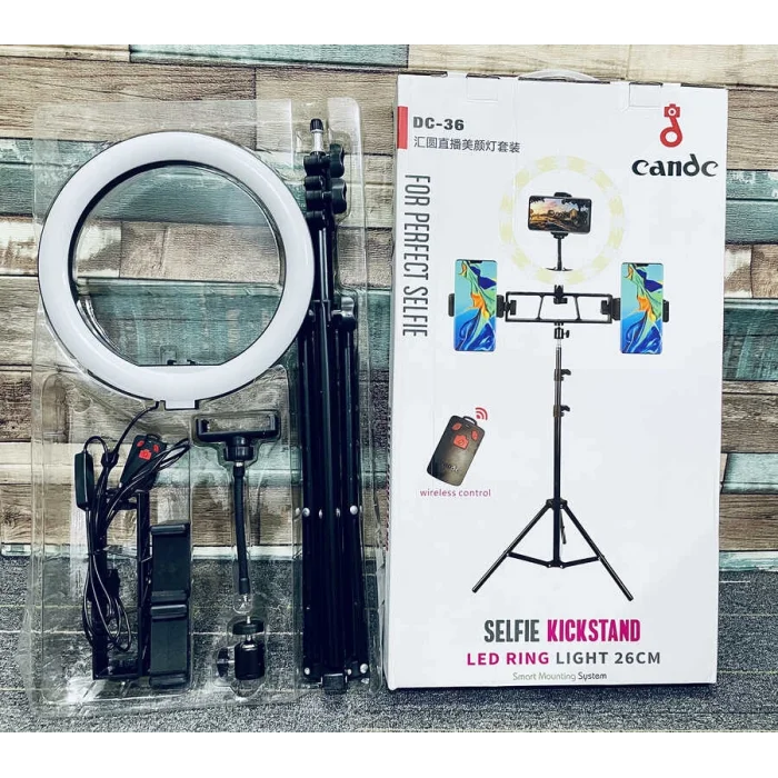 Zore DC-36 Işıklı Tripod Telefon Tutucu Ring Light