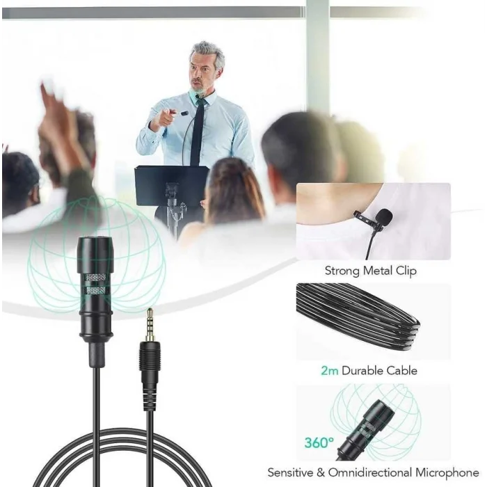 Zore DC-C5 Canlı Yayın Yaka Mikrofon