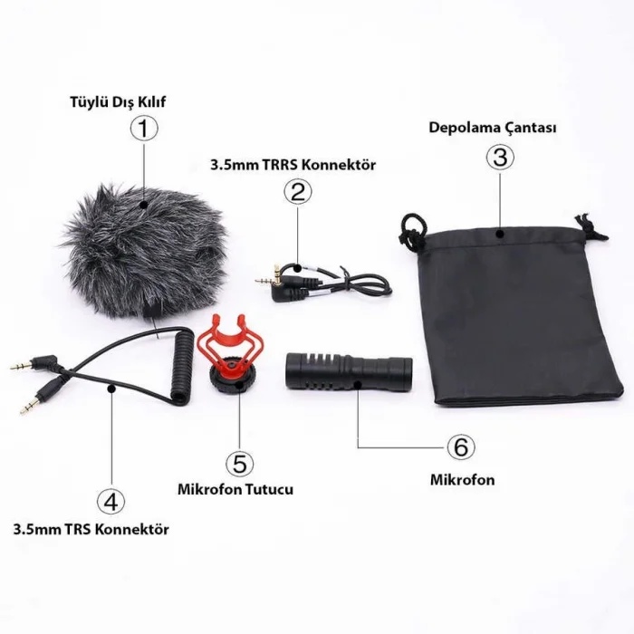 Zore DC-C9 Canlı Yayın Mikrofon