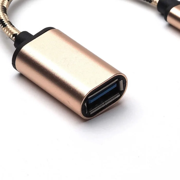 Zore Kablolu Metal Type-C Otg