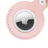 Apple AirTag Uyumlu Deri Anahtarlık, NU2 Pembe