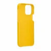 Apple iPhone 12 mini Uyumlu Deri Arka Kapak F360 FL12 Sarı