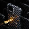 Apple iPhone 13 Pro Max Kılıf Benks Aramid Karbon M-safe 3 in 1 Set
