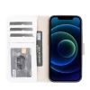 Apple iPhone 13 Uyumlu Deri Cüzdanlı Kılıf F3 Beyaz