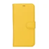 Apple iPhone 14 Plus Uyumlu Deri Cüzdanlı Kılıf MWWN FL12 Sarı