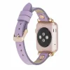 Apple Watch Uyumlu Deri Kordon 38-40-41mm RT CP22 Lila