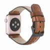 Apple Watch Uyumlu Deri Kordon 38-40-41mm RTST2EF Taba
