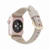 Apple Watch Uyumlu Deri Kordon 38-40-41mm Slim ERC3 Bej