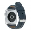 Apple Watch Uyumlu Deri Kordon 38-40-41mm SNB Lacivert