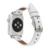 Apple Watch Uyumlu Deri Kordon 38-40-41mm ST F3 Beyaz
