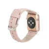 Apple Watch Uyumlu Deri Kordon 42-44-45mm NU2 Pembe
