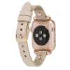 Apple Watch Uyumlu Deri Kordon 42-44-45mm RT ERC3 Bej