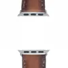 Apple Watch Uyumlu Deri Kordon 42-44-45mm SM26 Kahve