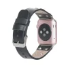 Apple Watch Uyumlu Deri Kordon Cross 42-44-45mm ST RST1