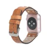 Apple Watch Uyumlu Deri Kordon Cross 42-44-45mm ST V18