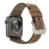 Apple Watch Uyumlu Deri Kordon Vigo 42-44-45mm G2 Kahve