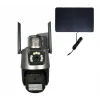 Apronx APX-WSP242 6Mp 2.8mm 4G Solar Çift Kamera 19 Led PTZ