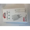 ELBA ELB43 25W 2li USB Başlık TYPE-C Kablolu Set Hızlı Şarj Akım Koruma