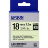 Epson LK-4YBP Pastel Sarı Üzeri Siyah 12mm 9Metre Etiket