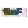 Everest KB-98 SILENT TKL Gri Mavi-Beyaz Rainbow Q Membrane Klavye