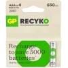 GP AAA 650 mAh Şarjlı İnce Kalem Pil 4lü Paket GP65AAAHCEM-2GBR4