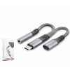 Hadron Gj-018 Type-C To 3.5Mm + Type-C F Kablo Car Şarj 100W Siyah