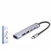 Hadron Hdx7041 Type-C Hub 5-Usb Gri
