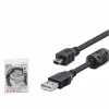 Hadron Hdx7538 1.5M Usb Mini V3-5Pin To Usb Kablo  Siyah