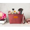 Luna Kadın Seyahat Kozmetik Bakım Makyaj Çantası Organizer Bordo