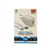 Megatech CC-03 (MT-Ct34 )3.4A Type-C Usb Kablo+ Ev Şarj Adaptör Hızlı Şarj