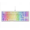 Rampage CLAW Beyaz RED SWITCH Mekanik Gaming Oyuncu Klavye Rainbow TKL