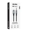 S-link Armor ML-01 1.2m Lightning to M AUX Örgülü Metal Başlıklı Siyah Ses Kablosu
