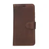 Samsung Galaxy S23 Uyumlu Deri Cüzdanlı Kılıf G2 Kahve